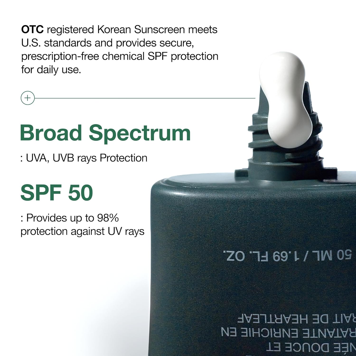 OTC Heartleaf Silky Moisture Mild SPF 50+